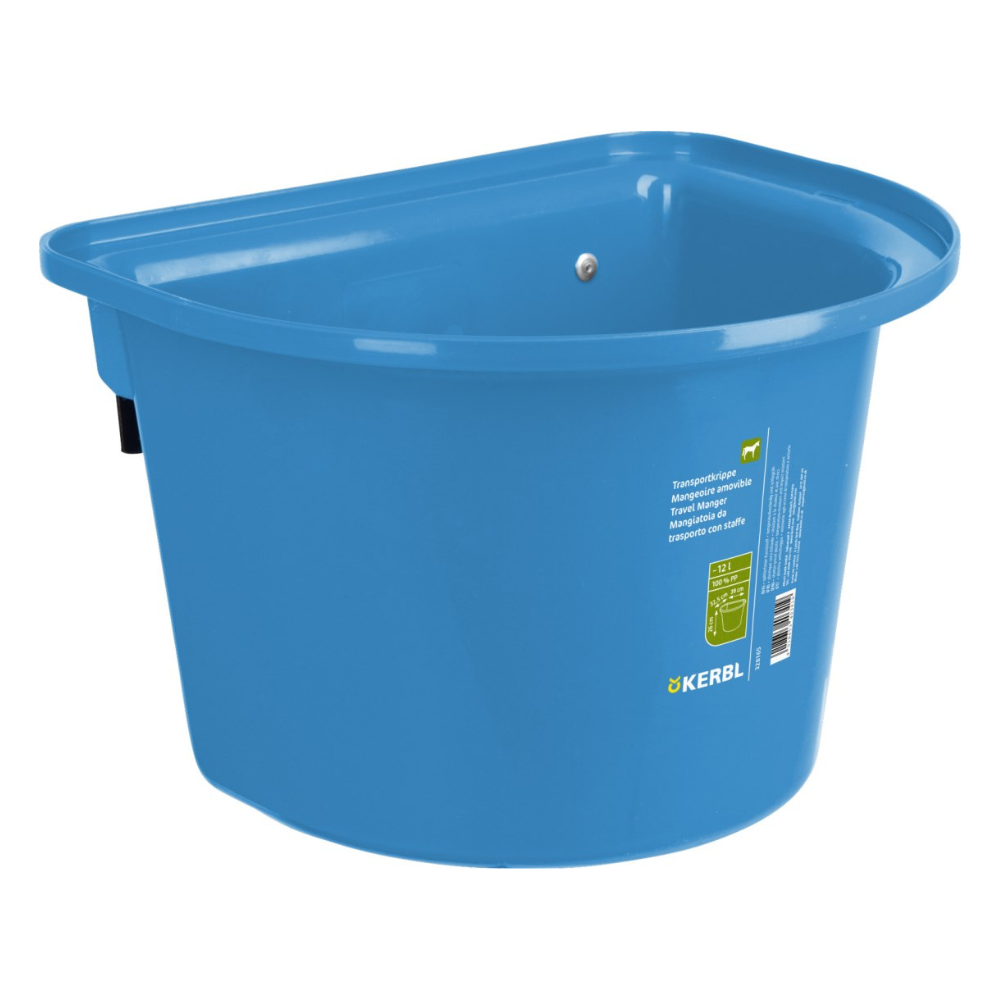 Barības spainis, uzkarināms, 12 litri, zils